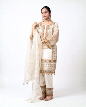 3PC Suit - Kameez | Trouser | Dupatta HON-000?
